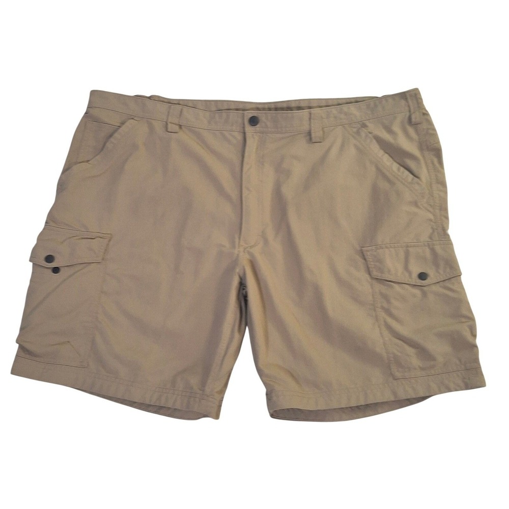 Duluth Trading Co Men's 48* Dry on the Fly Cargo Shorts Khaki Nylon Hiking 9in